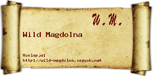 Wild Magdolna névjegykártya